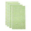 uxcell 1394 Pcs 4mm/6mm Rhinestone Stickers for Crafts, 4 Sheet Self-Adhesive Round Rhinestone Stickers, Crystal Crafts Jewelry Stickers for Nail, Makeup, Festival (Green) view 1