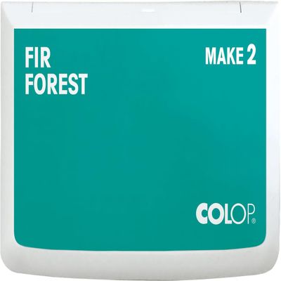 COLOP Make Series Premium Ink Stamp Pad Standard Water-Based & Acid-Free Non-Toxic Ink for Rubber Stamps, Crafting, and Scrapbooking (Fir Forest, 2.75" x 4.25")
