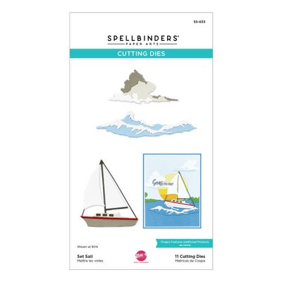 Spellbinders S5-633 Set Sail Etched Dies from the Fair Winds Collection by Dawn Woleslagle