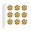 AHANDMAKER 180 Pcs Self-Adhesive Cookie Stickers, 0.98 Inch Cookie Scrapbook Paper, Chocolate Chip Cookie Stickers for Planner Calendar Scrapbook Crafting Party Decor Gift Bag Seal for Party, Yellow view 1