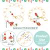 NBEADS 2 Pcs Mushroom/Strawberry Knitting Row Counter Chains, 2 Pcs Beaded Stitch Markers Row Counting Accessories with Iron Linking Ring for Sewing Knitting Crochet Tracking view 2