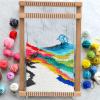 LYKTRIX Weaving Loom for Kids, Wooden Weaving Kit, Loom Kit for Kids Ages 8-12, Great Knitting Looms for Beginners and Girls Over 6 Years Old, Contains Enough Weaving Yarn 11.4" x 7.5" view 2