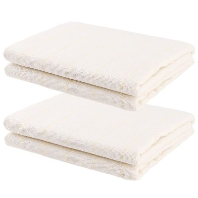 SHEUTSAN 2 PCS 59 x 59 Inches Tufting Cloth, Large Rug Tufting Cloth Bulk, Fabric with Marked Line for Punch Needle
