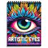 SOUTHERN LOTUS Artistic Eyes Spiral Coloring Book for Adults Women Teens to Relax Stress Relief, Unleash Your Creativity with Designs view 1
