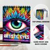SOUTHERN LOTUS Artistic Eyes Spiral Coloring Book for Adults Women Teens to Relax Stress Relief, Unleash Your Creativity with Designs view 2