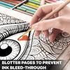SOUTHERN LOTUS Artistic Eyes Spiral Coloring Book for Adults Women Teens to Relax Stress Relief, Unleash Your Creativity with Designs view 4