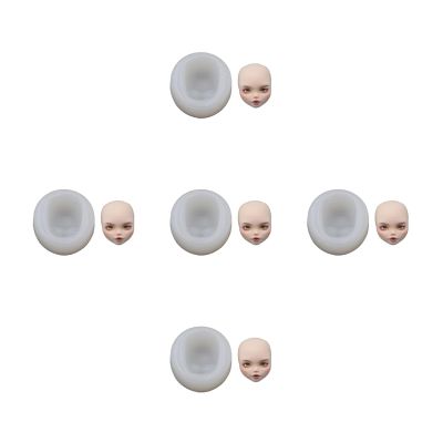 Face Clay Molds Dolls Face Epoxy Resin Molds for Crafting Dolls Accessories Making Craft Art Students Mold