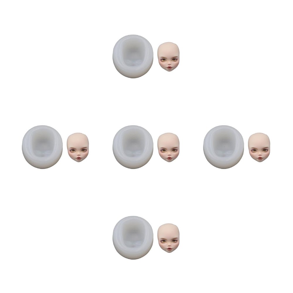 Face Clay Molds Dolls Face Epoxy Resin Molds for Crafting Dolls Accessories Making Craft Art Students Mold