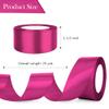 Hot Pink Ribbon Dark Pink Satin Ribbon 1 1/2 Inch Pink Ribbons for Gift Wrapping Hot Pink Hair Ribbons for Christmas Tree Decoration Christmas Wedding Liston Cintas de Navidad view 2