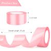 Pink Ribbon for Gift Wrapping 1 1/2 in 25 Yards Wide Ribbon for Bouquet Wrapping Light Pink Ribons for Mothers Day Craft Invitation Floral Hair Wedding Decoration Bridal Shower view 2