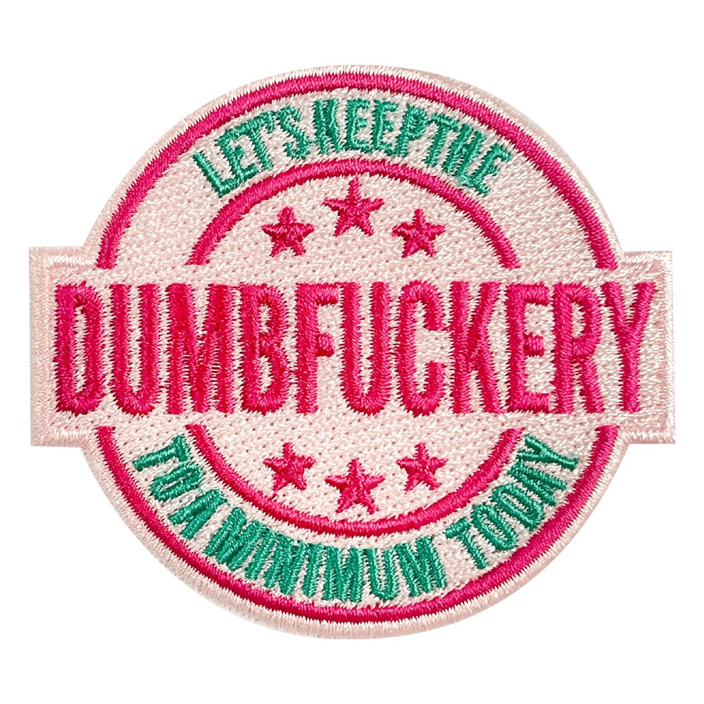 Let Keep The D to a Minimum Today Patch-3 Inches Iron On/Sew On Embroidered Applique Patch, Fabric Patches for Clothes Backpacks Hats, Embroidered Patch, Funny Sarcastic DIY Accessories