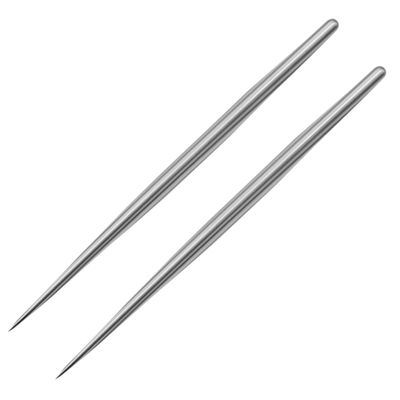 2 PCS Clay Needle Tools Sculpting Ceramics Pottery Carving Tools for Model Clay Supplies,Stainless Steel Ceramic & Pottery Needle Tools 5.9 Inch Texture Needle Pottery Scoring Tool,Silver, LXLVOUEG