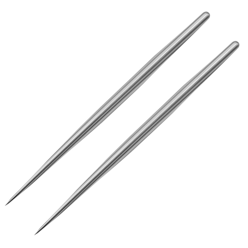 2 PCS Clay Needle Tools Sculpting Ceramics Pottery Carving Tools for Model Clay Supplies,Stainless Steel Ceramic & Pottery Needle Tools 5.9 Inch Texture Needle Pottery Scoring Tool,Silver, LXLVOUEG