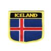 NIUYIBAO 1 PCS Peltate Iceland Flag Patches Iron On or Sew On Embroidered Tactical Military National Iceland Patch view 1