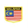 NIUYIBAO 1 PCS Peltate Malaysia Flag Patches Iron On or Sew On Embroidered Tactical Military National Malaysia Patch view 1