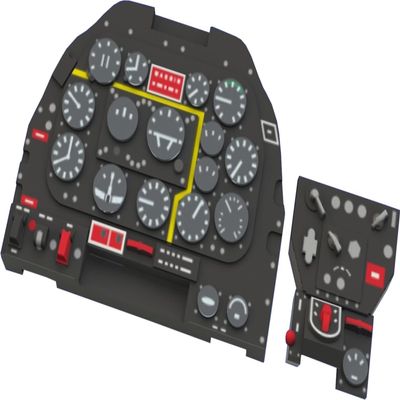 Eduard 1/72 P-51D-15+ LooK Brassin Dashboard & Seatbelts by Eduard