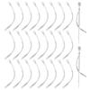 UNICRAFTALE 30pcs Twist Bar Charms Stainless Steel Twist Charms Metal Rectangle Bar Pendants Vertical Twist Bar Earrings Charms Stereoscopic Pendants for DIY Jewelry Making view 1