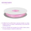 DMiotech 50 Yards Organza Ribbon 3/8 Inch Pink Purple Chiffon Ribbon Shimmer Sheer Gift Wrapping Ribbons for Flower Bouquets Wedding Birthday DIY Decoration view 4