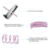 PATIKIL 16.4ft Aluminum Wire, 4pcs Jewelry Wire Bonsai Wire Metal Craft Wire 0.8mm 1mm 1.5mm 2mm for Crafts Bonsai Jewelry Making Beading Plants, Pink view 3