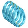 PATIKIL Aluminum Jewelry Wire, 4pcs Bonsai Wire, 10m/32.8ft, 1.5mm/14 Gauge, Blue view 1