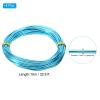 PATIKIL Aluminum Jewelry Wire, 4pcs Bonsai Wire, 10m/32.8ft, 1.5mm/14 Gauge, Blue view 2