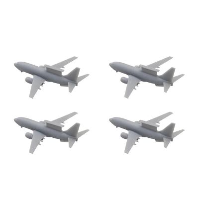 4PCS Fighting Airplane Model E-7 E-737 Early Warning Plane Model 1/700 1/400 1/350 Scale Airborne Early Warner Aircraft with Landing Gear(1/350 (100mm))