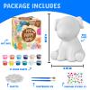 Goody King Paint Your Own Dog Lamp Kit, DIY Night Light, Crafts for Teens Girls Boys, Arts & Crafts for Kids Ages 8-12, Painting Kit for Kids, Room Decoration, Birthday Gift for Kids Ages 3 4 5 6 7 8+ view 2
