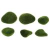 Outanaya 6pcs Artificial Mossy Stone Model for Garden Layout Realistic Faux Rocks for Miniature Landscapes Lawn Decor and Photography Props view 1