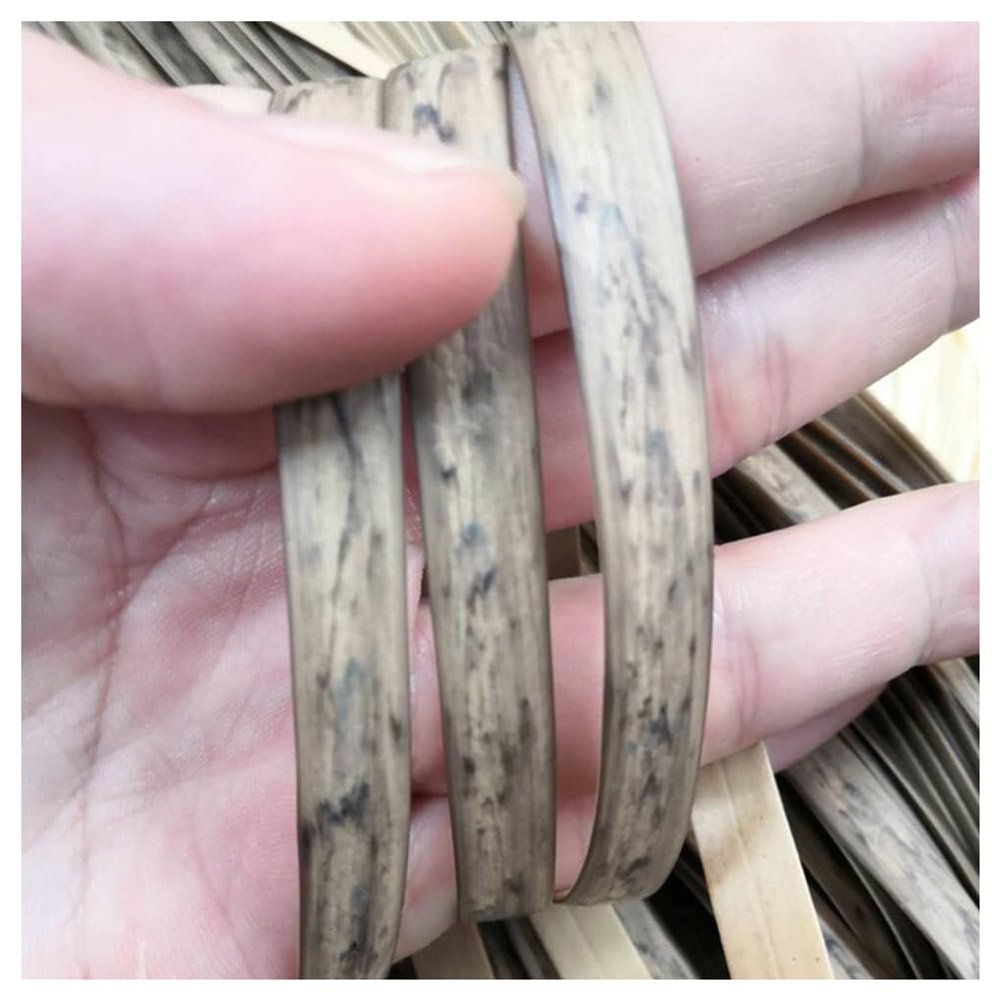 ECYC Ltd 196 Feet Plastic Rattan Repair Kit for Wicker Furniture, 8mm Width Flat Rattan Wicker Weaving Material Polyethylene Synthetic Rattan Roll for Patio Furniture, Garden Chair, Storage Basket