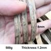 ECYC Ltd 196 Feet Plastic Rattan Repair Kit for Wicker Furniture, 8mm Width Flat Rattan Wicker Weaving Material Polyethylene Synthetic Rattan Roll for Patio Furniture, Garden Chair, Storage Basket view 2