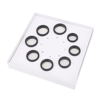 Denash Smart Ring Sizer Measuring Tool,8 PCS 6 To 13 Sizes Premium Ring Sizing Kit,Finger Sizing Set for Choosing The Most Suitable Size