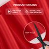 Kryvus Red Satin Ribbon, 6" x 22 Yards Wide Red Ribbon, Solid Large Ribbons for Cutting Ceremony, Grand Opening, Wedding Chair Sash, Car Decor, Gift Wrapping, Party Decoration view 3