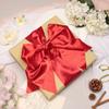 Kryvus Red Satin Ribbon, 6" x 22 Yards Wide Red Ribbon, Solid Large Ribbons for Cutting Ceremony, Grand Opening, Wedding Chair Sash, Car Decor, Gift Wrapping, Party Decoration view 4