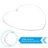 PATIKIL 10inch Dream Catcher Rings, 12 Pcs Metal Heart Shape Macrame Wreath Floral Ring Hoop for Home DIY Craft Wedding Wall Hanging Decorations, Silver view 3