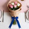 VATIN Double Face Royal Blue Satin Ribbon 1-1/2" Continuous 25 Yards,Blue Polyester Fabric Ribbon use for Bows Bouquet, Gift Wrapping, Floral Arrangement Wedding Decoration view 3