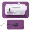 2 Sizes Sewing Machine Muffling Mat & Foot Pedal Mat, Reduce Vibrations Noise & Anti Bounce, Non Slip Serger Sewing Machine Mat for Quilting Embroidery, Sewing Machine Pads for Holiday Sewings Present view 2