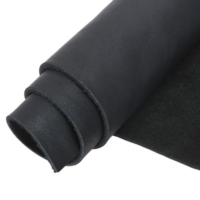 RAM'S LADN Genuine Leather Sheets for Crafts Full Grain Cowhide Leather Pieces Square, Vegetable Tanned (Natural Black(2.0mm), 12'' x 8'')