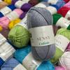 5 Skeins of Sensy Calinia Yarn,%100 Mercerized Giza Cotton Yarn, Amigurumi Yarn, 134 Yards, Gauge 2 Fine (Yellow) view 3