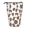DRTGEDS Kiwi Birds Cute Standing Stationery Bag telescopic Pen Pouch Holder Makeup Organizer,Pencil Case view 1