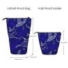 DRTGEDS Manta Ray and Fish Standing Stationery Bag telescopic Pen Pouch Holder Makeup Organizer,Pencil Case view 4