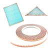 ARTKINGTO Silver Backed Scalloped Copper Foil Tape for Stained Glass, DIY Crafts, Single Small Scalloped Copper Foil view 4