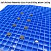 Stained Glass Cutting Mat, Solid Bottom Plastic Grid, Blue, 2 Pack view 3