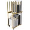 UNZERO 2 Tier Art Storage Rack, Art Drying Rack, Painting Storage Rack for Drawing Board, Picture frame, Panel, Paper Pad for Art Studios,Gallery (9.7''D x 15''W x 29''H) view 1