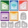 GLOBLELAND Lace Pocket Cutting Dies Pocket Background Die Cuts Stitched Slots Pocket Cutting Dies for DIY Scrapbooking Card Making Journal Embossing Paper Craft Decor view 1