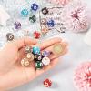16mm Rhinestone Beads for Jewelry Making, Craftdady 20pcs Polymer Clay Pave Disco Ball Chunky Bubblegum Glitter Glass Crystal Round with Flower Spacer Bead for DIY Earring Bracelets Hang Ornament view 3