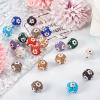 16mm Rhinestone Beads for Jewelry Making, Craftdady 20pcs Polymer Clay Pave Disco Ball Chunky Bubblegum Glitter Glass Crystal Round with Flower Spacer Bead for DIY Earring Bracelets Hang Ornament view 4
