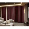 Macochico Velvet Home Blackout Luxury Christmas Drapes Soundproof Curtains for Stage Event Auditorium Concert Party Studio Flat Hooks 250'W x102'L 1 Panel view 1