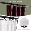 Macochico Velvet Home Blackout Luxury Christmas Drapes Soundproof Curtains for Stage Event Auditorium Concert Party Studio Flat Hooks 250'W x102'L 1 Panel view 2