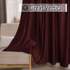 Macochico Velvet Home Blackout Luxury Christmas Drapes Soundproof Curtains for Stage Event Auditorium Concert Party Studio Flat Hooks 250'W x102'L 1 Panel view 4