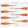LLLSSS 7Pcs Miniature Hook Line Pen Watercolor Paint Brush Set for Drawing Gouache Oil Painting Brush Art Supplies(Orange) view 4